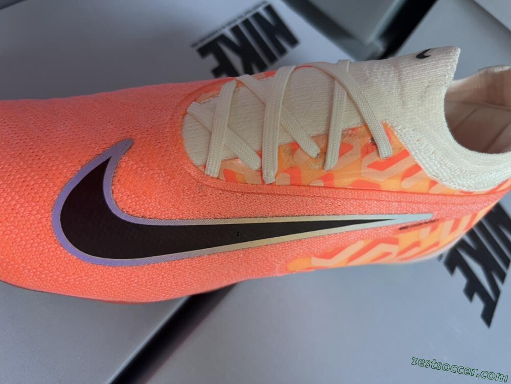Nike Phantom GX Elite FG Low-Tops Soccer Cleats - Orange/Black/Sliver