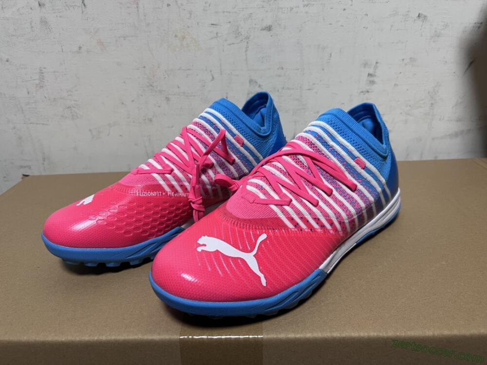 Puma Future Z 1.3 Instinct TF Low-Tops Soccer Shoes - Pink/Blue/White