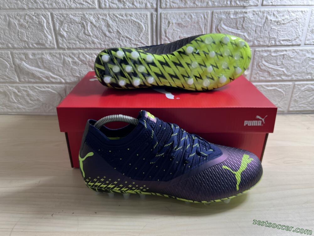 Puma Future Z 1.3 Instinct MG Low-Tops Soccer Cleats - Black/Green