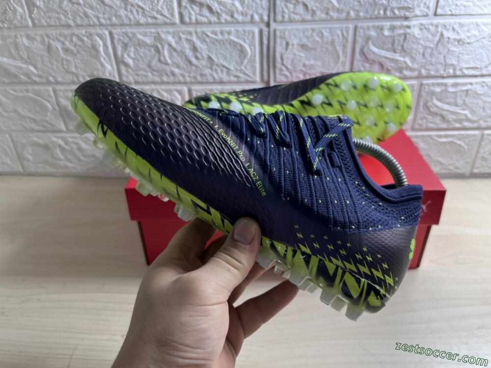 Puma Future Z 1.3 Instinct MG Low-Tops Soccer Cleats - Black/Green