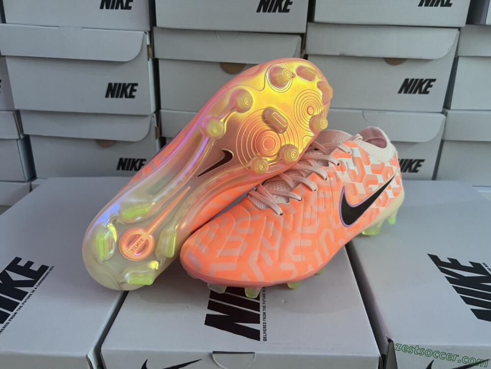 Nike Tiempo Legend 10 Elite FG Low-Tops Soccer Cleats - Pink/Black