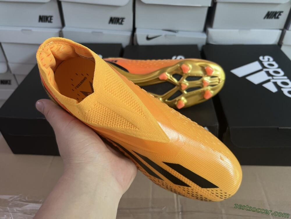 Adidas X Speedportal+ FG Low-Tops Soccer Cleats - Orange/Black/Gold