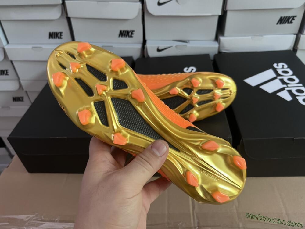 Adidas X Speedportal+ FG Low-Tops Soccer Cleats - Orange/Black/Gold