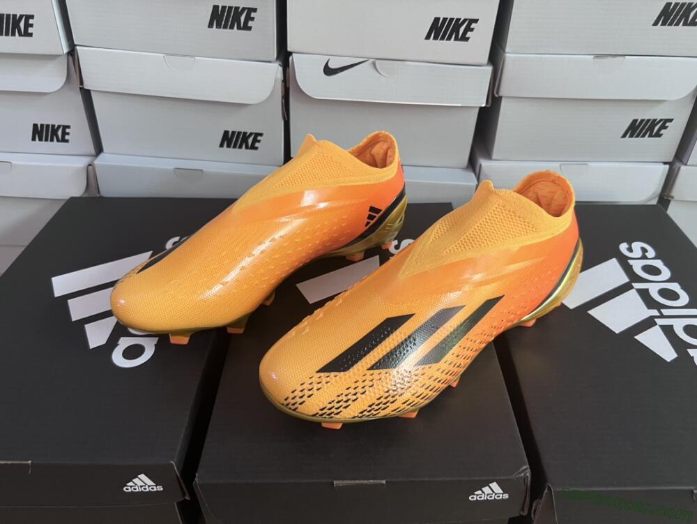 Adidas X Speedportal+ FG Low-Tops Soccer Cleats - Orange/Black/Gold