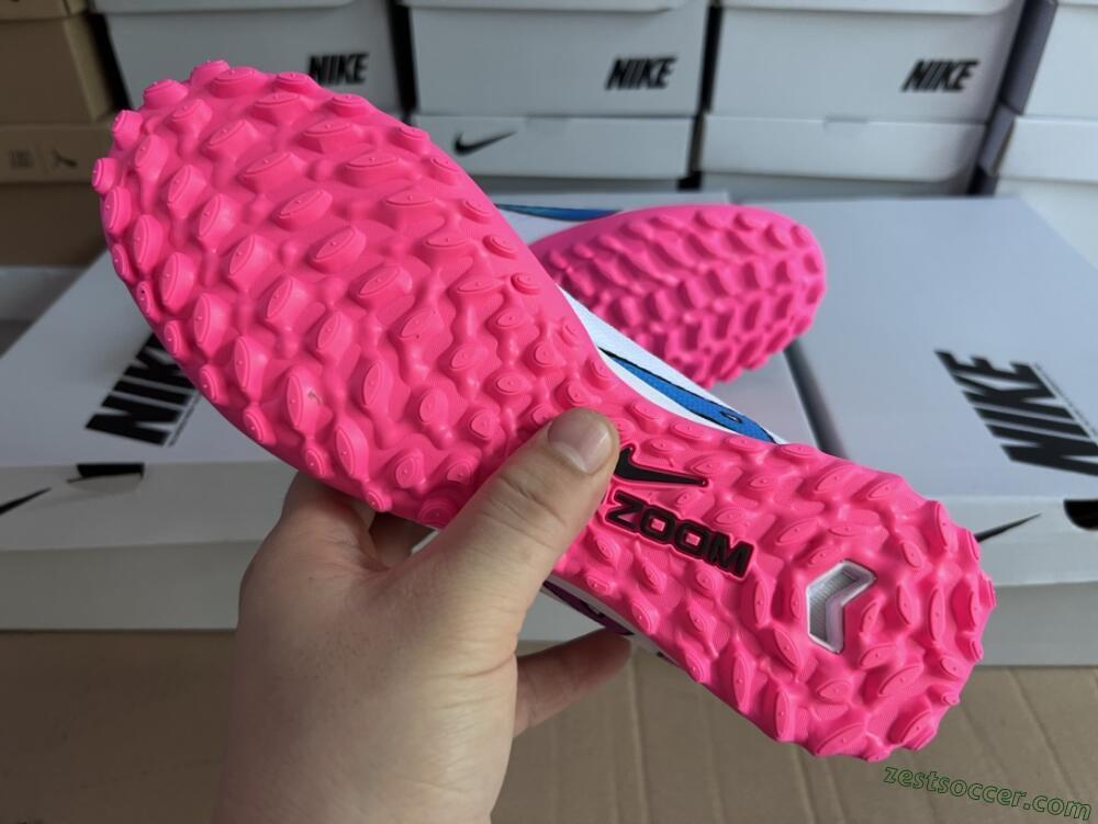 Nike Mercurial Vapor 15 Elite TF Low-Tops Soccer Shoes - White/Pink