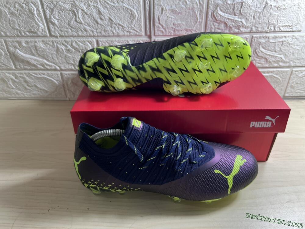 Puma Future Z 1.3 Instinct FG Low-Tops Soccer Cleats - Black/Green