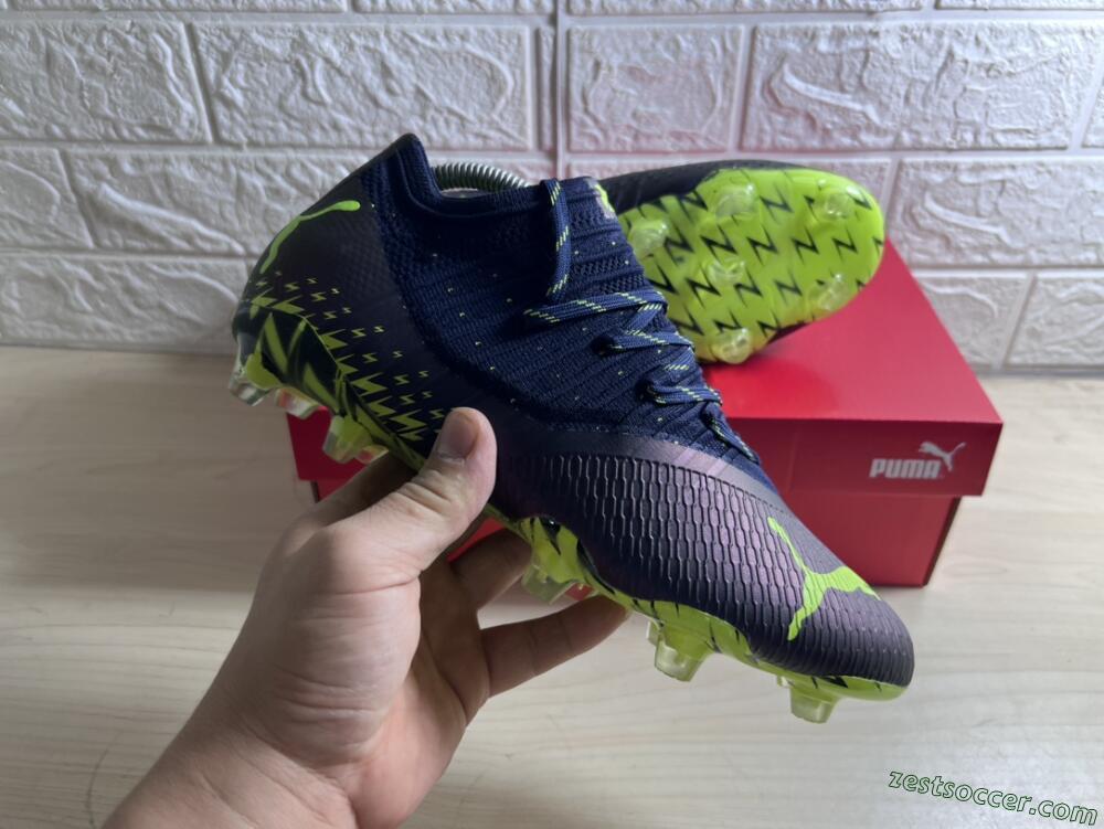 Puma Future Z 1.3 Instinct FG Low-Tops Soccer Cleats - Black/Green