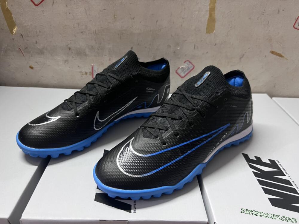 Nike Mercurial Vapor 15 Elite TF Low-Tops Soccer Shoes - Black/Blue