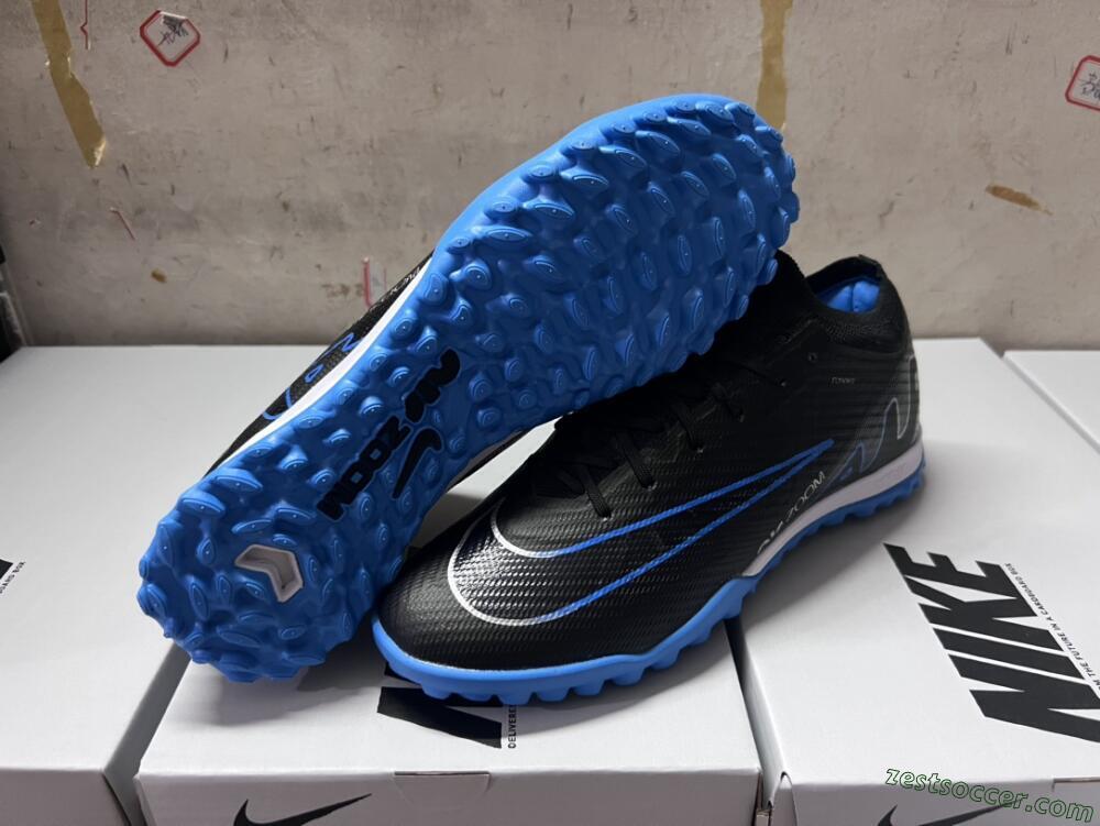 Nike Mercurial Vapor 15 Elite TF Low-Tops Soccer Shoes - Black/Blue