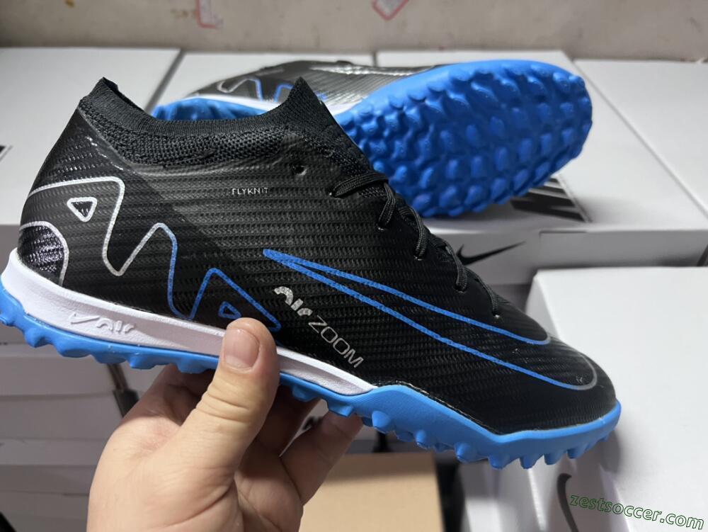 Nike Mercurial Vapor 15 Elite TF Low-Tops Soccer Shoes - Black/Blue