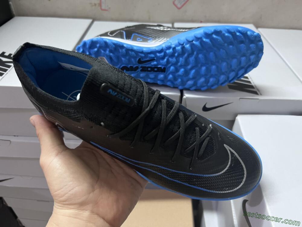 Nike Mercurial Vapor 15 Elite TF Low-Tops Soccer Shoes - Black/Blue