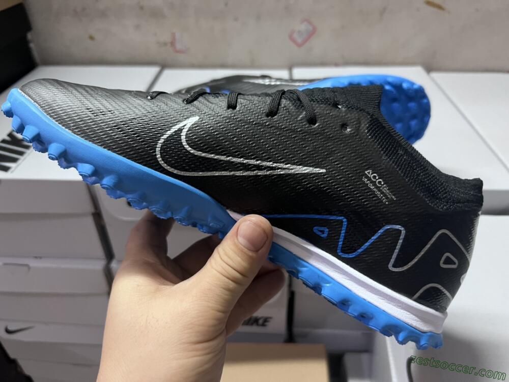 Nike Mercurial Vapor 15 Elite TF Low-Tops Soccer Shoes - Black/Blue