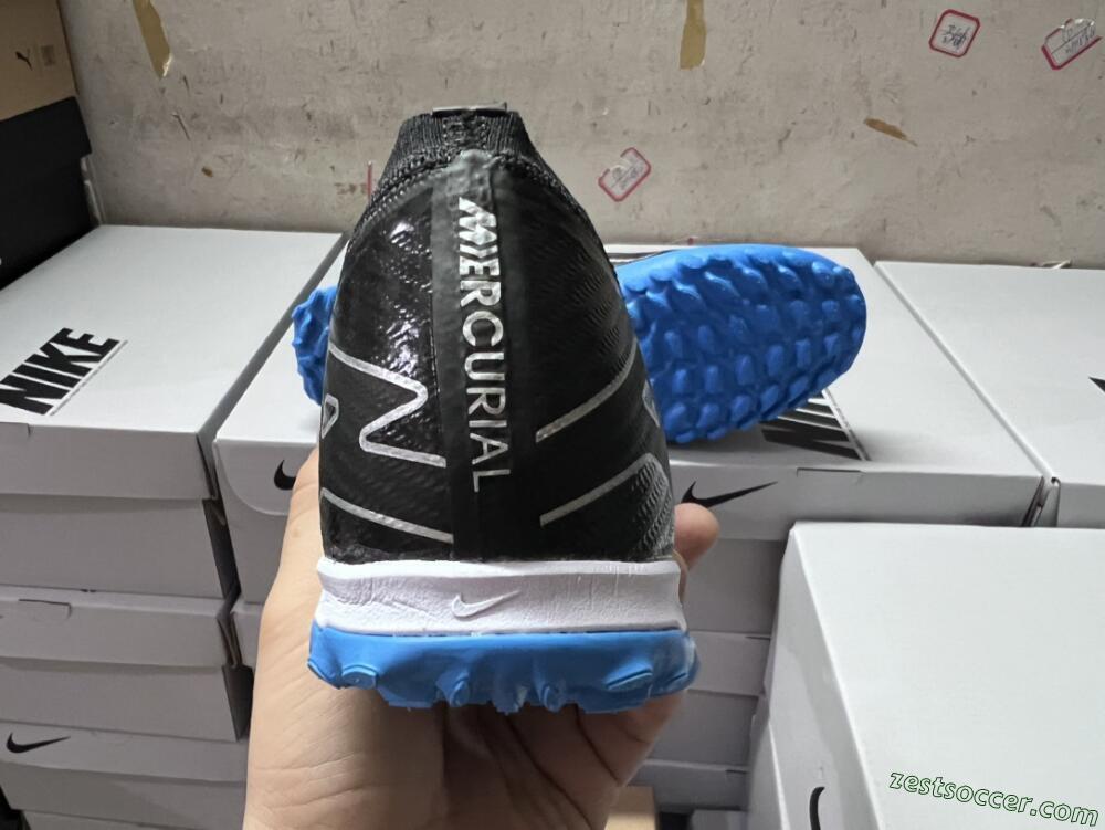 Nike Mercurial Vapor 15 Elite TF Low-Tops Soccer Shoes - Black/Blue
