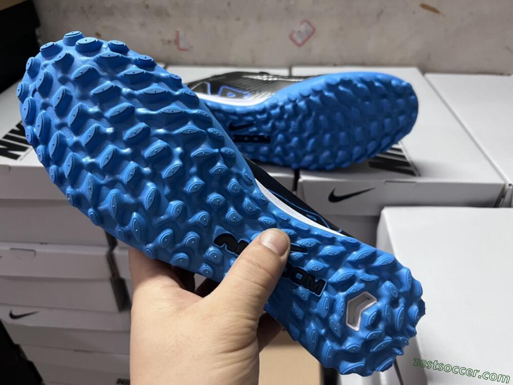 Nike Mercurial Vapor 15 Elite TF Low-Tops Soccer Shoes - Black/Blue