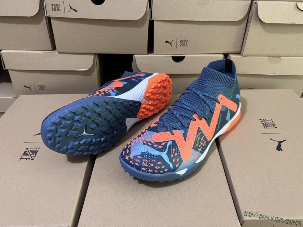 Puma Future Ultimate TF Low-Tops Soccer Shoes - Blue/Orange