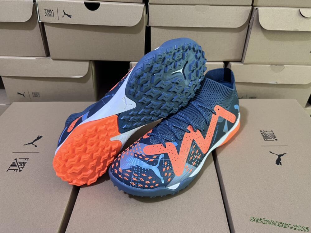 Puma Future Ultimate TF Low-Tops Soccer Shoes - Blue/Orange