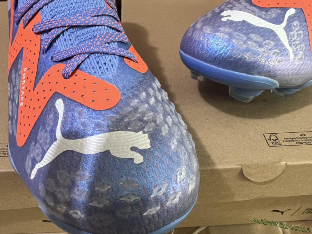 Puma Future Ultimate FG Low-Tops Soccer Cleats - Blue/Orange/White