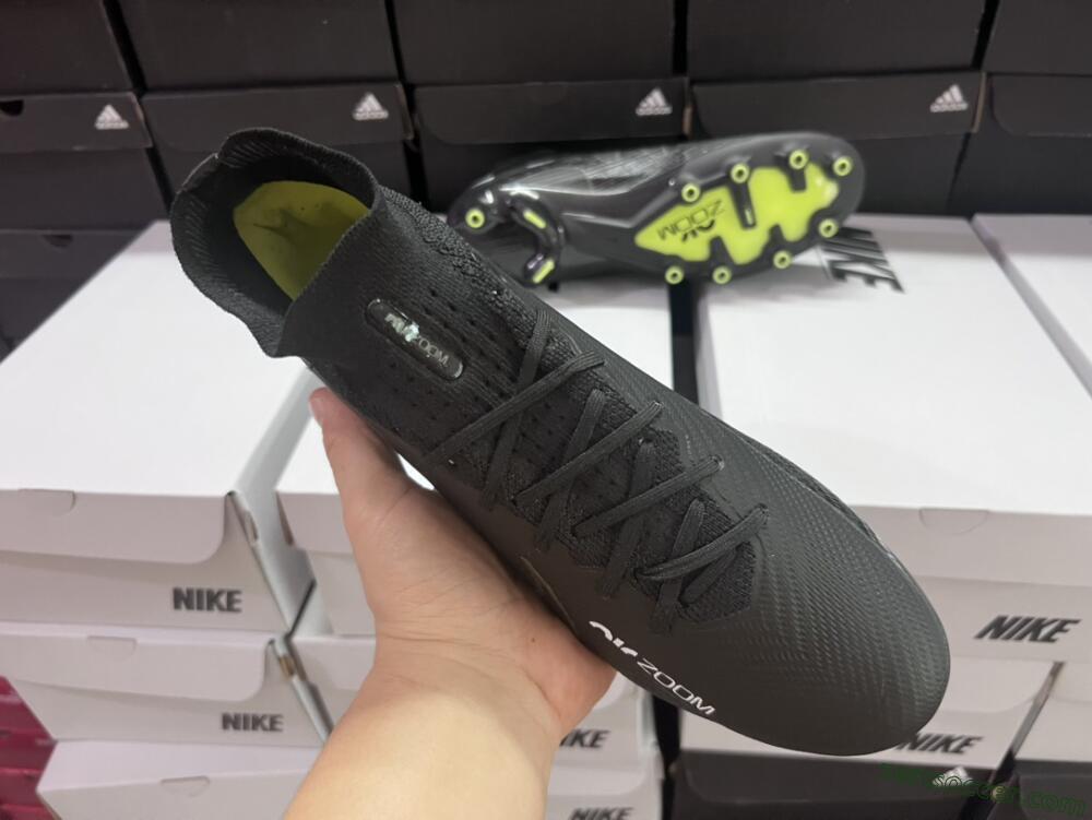 Nike Air Zoom Mercurial Superfly 9 Elite AG High-Tops Soccer Cleats - Black/Green