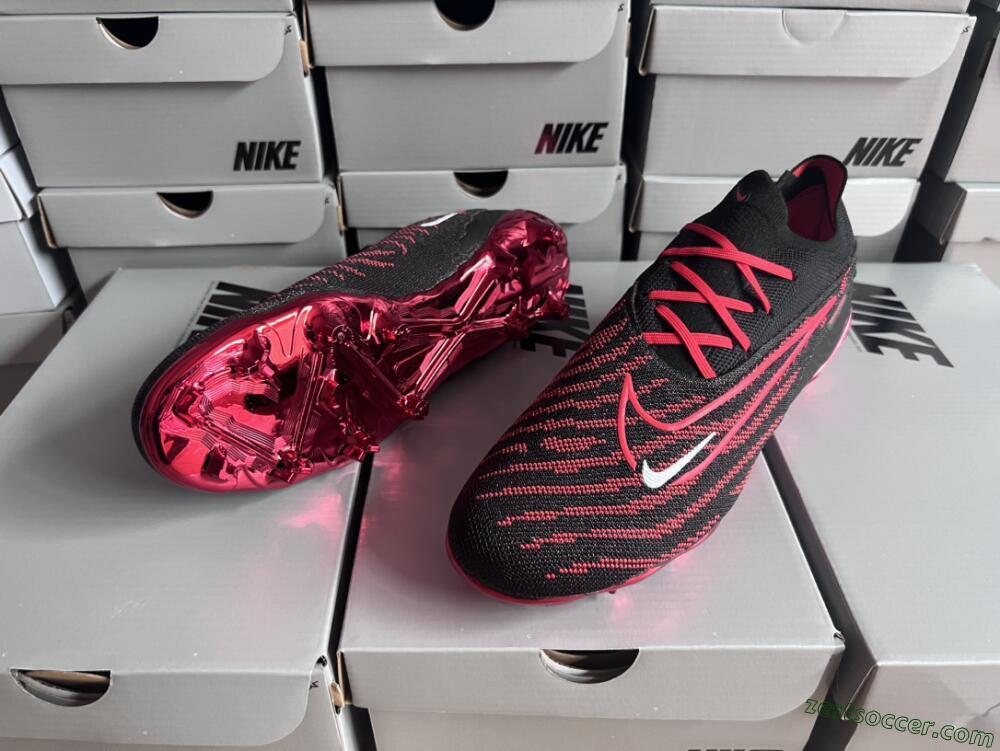 Nike Phantom GX Elite FG Low-Tops Soccer Cleats - Black/Red/White