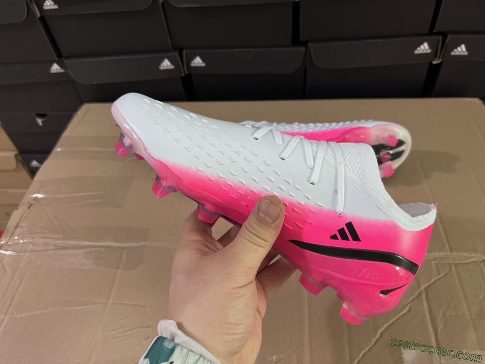 Adidas X Speedportal.1 FG Low-Tops Soccer Cleats - White/Pink/Black