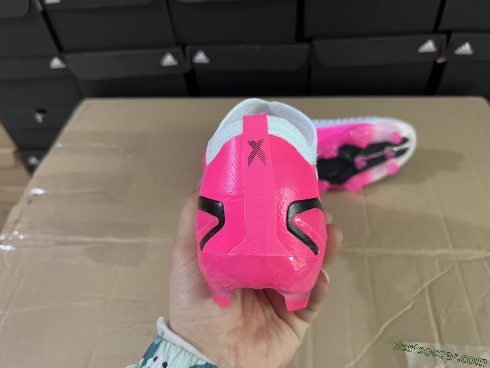 Adidas X Speedportal.1 FG Low-Tops Soccer Cleats - White/Pink/Black