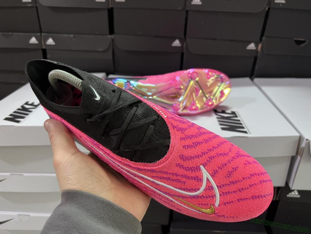 Nike Phantom GX Elite FG Low-Tops Soccer Cleats - Pink/Black