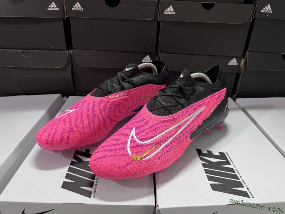 Nike Phantom GX Elite FG Low-Tops Soccer Cleats - Pink/Black