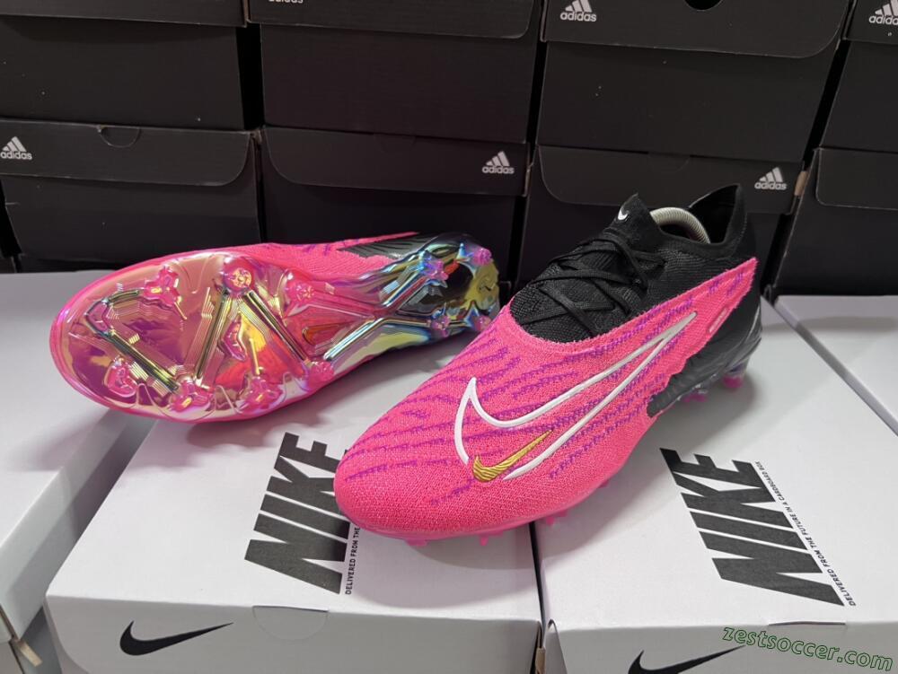 Nike Phantom GX Elite FG Low-Tops Soccer Cleats - Pink/Black