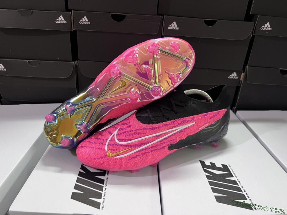 Nike Phantom GX Elite FG Low-Tops Soccer Cleats - Pink/Black