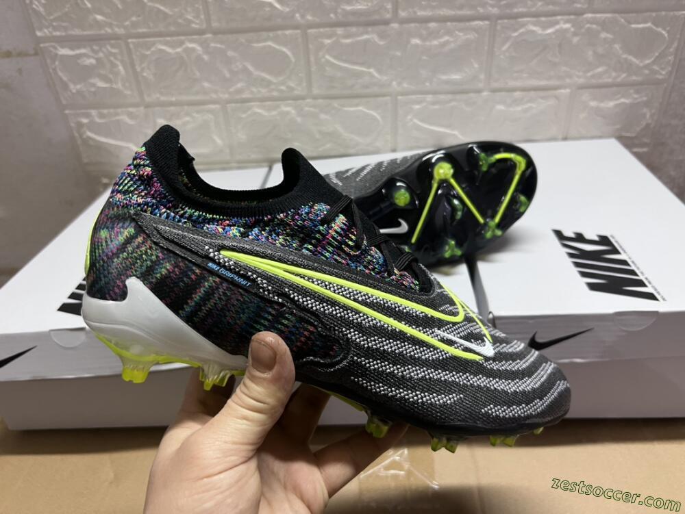 Nike Phantom GX Elite FG Low-Tops Soccer Cleats - Grey/Rainbow