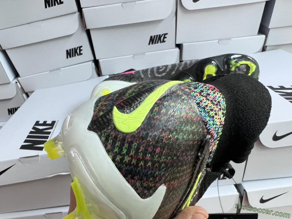Nike Phantom GX Elite DF FG High-Tops Soccer Cleats - Black/Rainbow