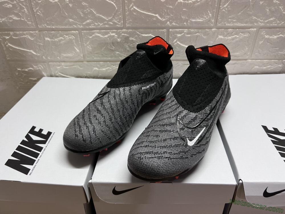 Nike Phantom GX Elite DF FG High-Tops Soccer Cleats - Black/White