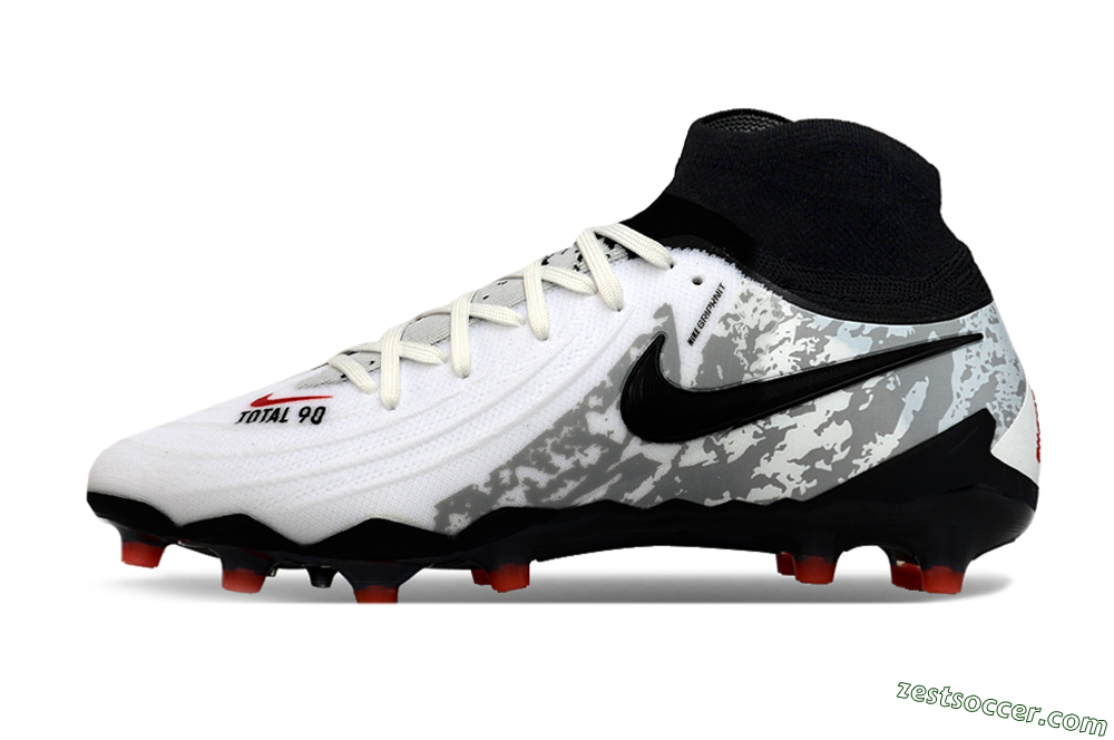 Nike Phantom Luna Elite Total 90 AG Low-Tops Soccer Cleats - White/Black/Orange 2