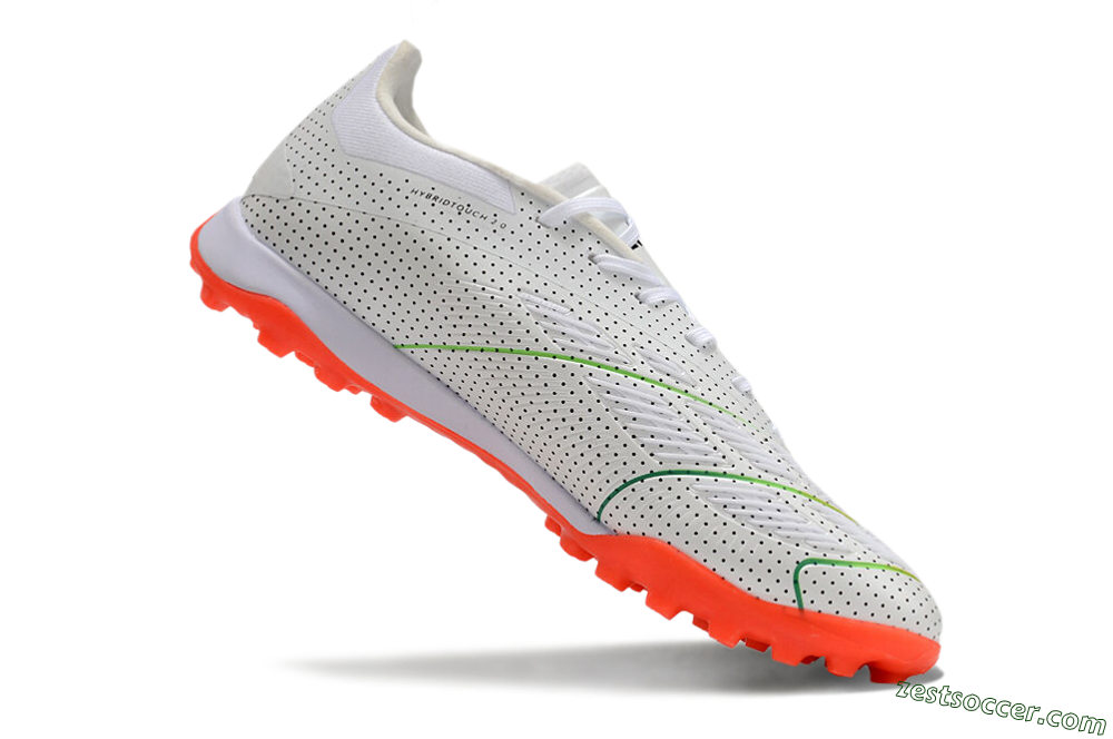 Adidas Predator 24 Elite TF Low-Tops Soccer Shoes - White/Silver/Red 4