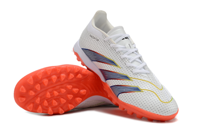 Adidas Predator 24 Elite TF Low-Tops Soccer Shoes - White/Silver/Red