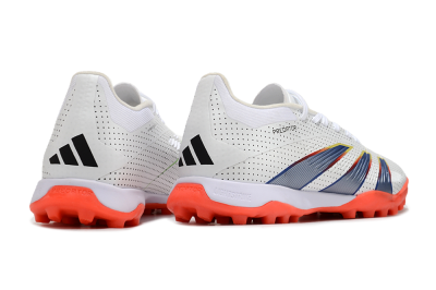 Adidas Predator 24 Elite TF Low-Tops Soccer Shoes - White/Silver/Red