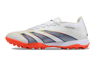 Adidas Predator 24 Elite TF Low-Tops Soccer Shoes - White/Silver/Red