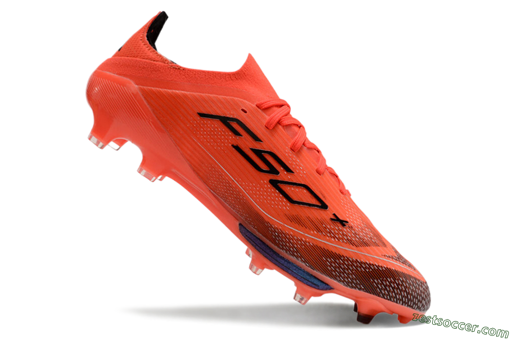 Adidas F50 Lightstrike Pro FG Low-Tops Soccer Cleats - Red/Black/White 4