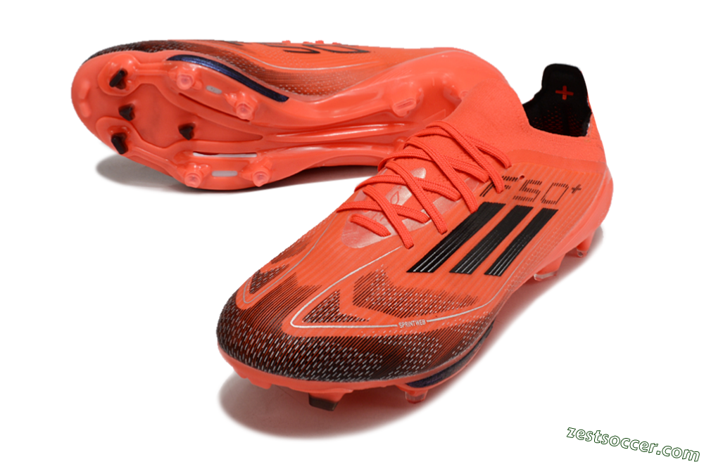 Adidas F50 Lightstrike Pro FG Low-Tops Soccer Cleats - Red/Black/White 3
