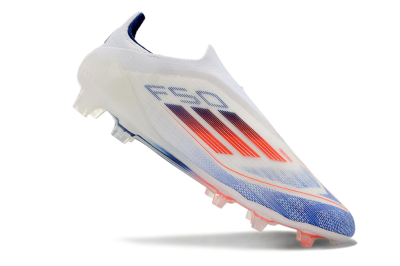 Adidas F50 Elite Laceless FG Low-Tops Soccer Cleats - Blue/Red/Beige