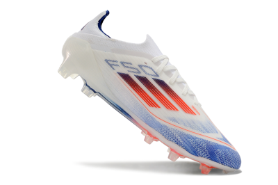 Adidas F50 Elite FG Low-Tops Soccer Cleats - Blue/Red/Beige