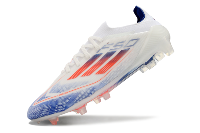 Adidas F50 Elite FG Low-Tops Soccer Cleats - Blue/Red/Beige