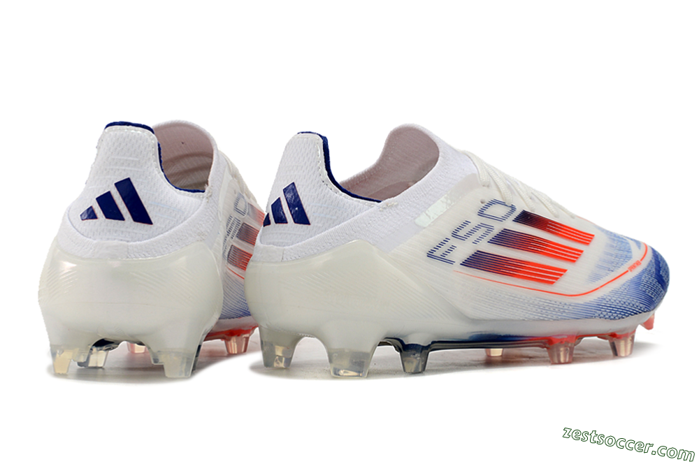 Adidas F50 Elite FG Low-Tops Soccer Cleats - Blue/Red/Beige 6