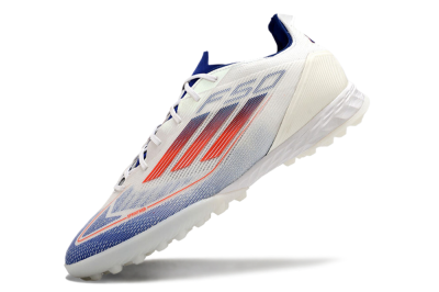 Adidas F50 Pro TF Low-Tops Soccer Shoes - Blue/Red/Beige