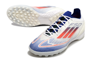 Adidas F50 Pro TF Low-Tops Soccer Shoes - Blue/Red/Beige