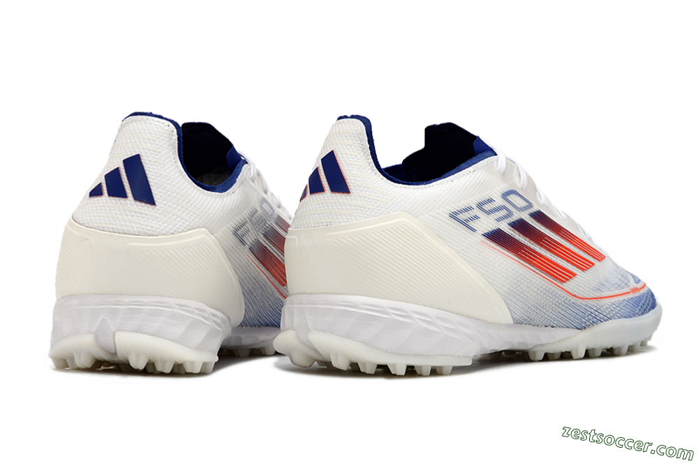 Adidas F50 Pro TF Low-Tops Soccer Shoes - Blue/Red/Beige 6