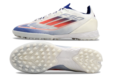 Adidas F50 Pro TF Low-Tops Soccer Shoes - Blue/Red/Beige