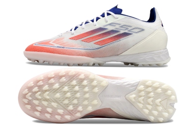 Adidas F50 Pro TF Low-Tops Soccer Shoes - Blue/Red/Beige