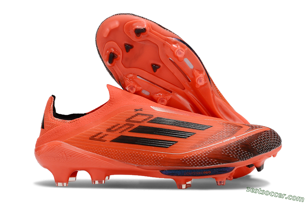 Adidas F50 Lightstrike Pro Laceless FG Low-Tops Soccer Cleats - Red/Black/White 0