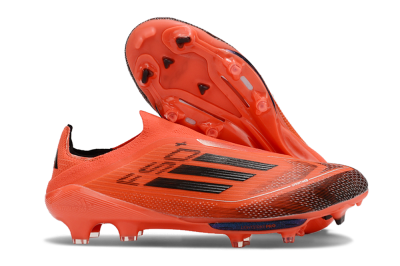 Adidas F50 Lightstrike Pro Laceless FG Low-Tops Soccer Cleats - Red/Black/White